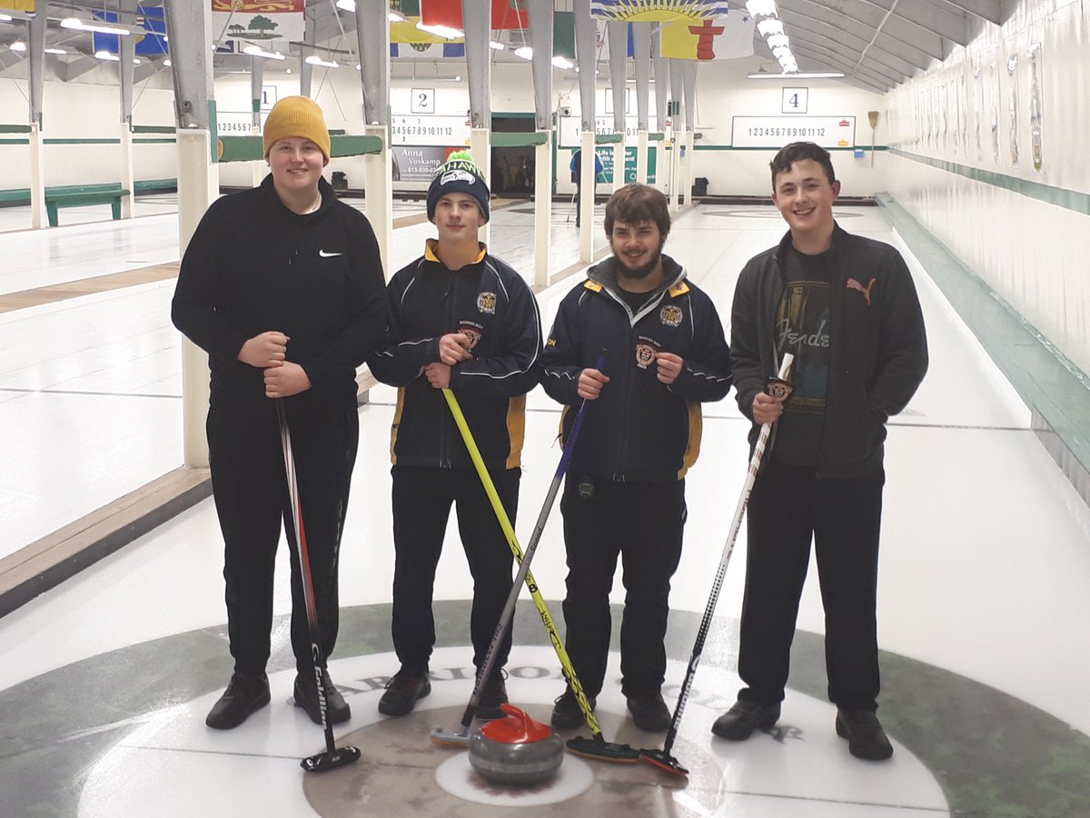 ErinPincivero's tweet photo. Congratulations to our boys curling team who qualified for the Regional School Boys Championship in Deep River Feb 1-3. https://t.co/CLKSwVLgxT