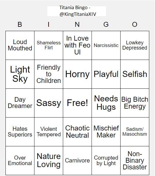 "We may be late, but... we saw quite a few 'how alike are we' bingo cards made, so we decided to make one."