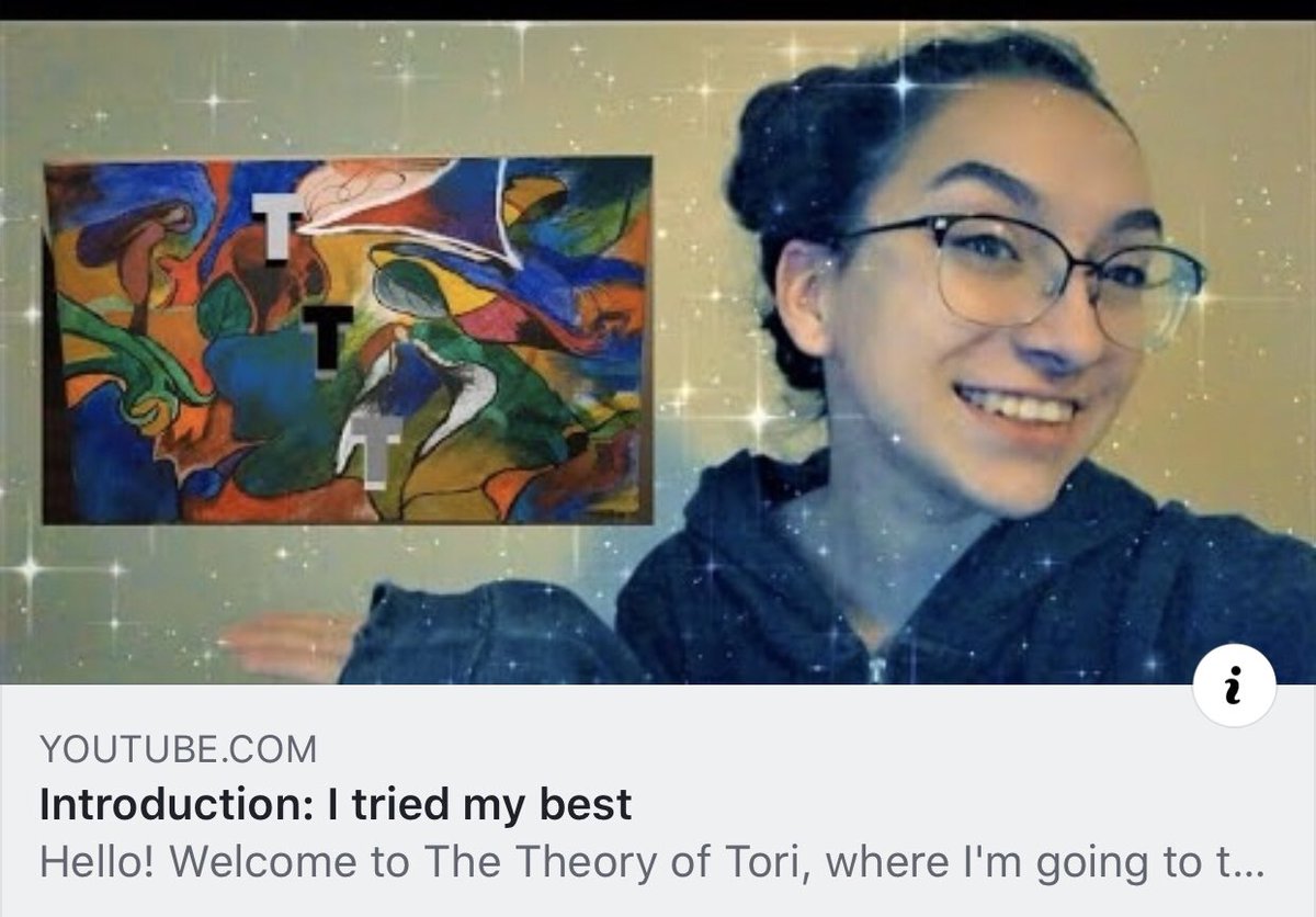 ToriRose6898's tweet image. My first YouTube video is now up!! It’s super awkward, but I’m super awkward. So I’m super excited for this and just know my future videos will be A LOT better. 

youtu.be/j16zV2UzJE4

#physics #painting #firstYouTubevideo