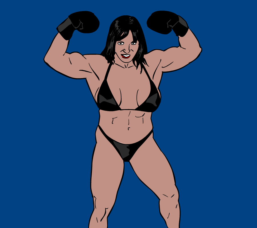 FemDomCartoon's tweet photo. a simple line and color redraw of the astonishing Jana linke sippl https://t.co/t4g5CqOurt