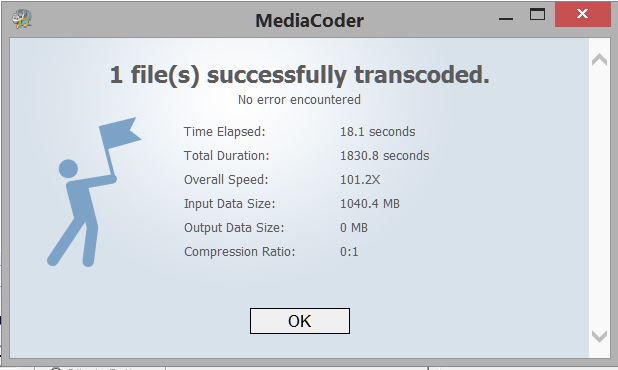 FHDR's tweet image. w0of! encore un logiciel écrit avec les pieds 
exemple #MediaCoder