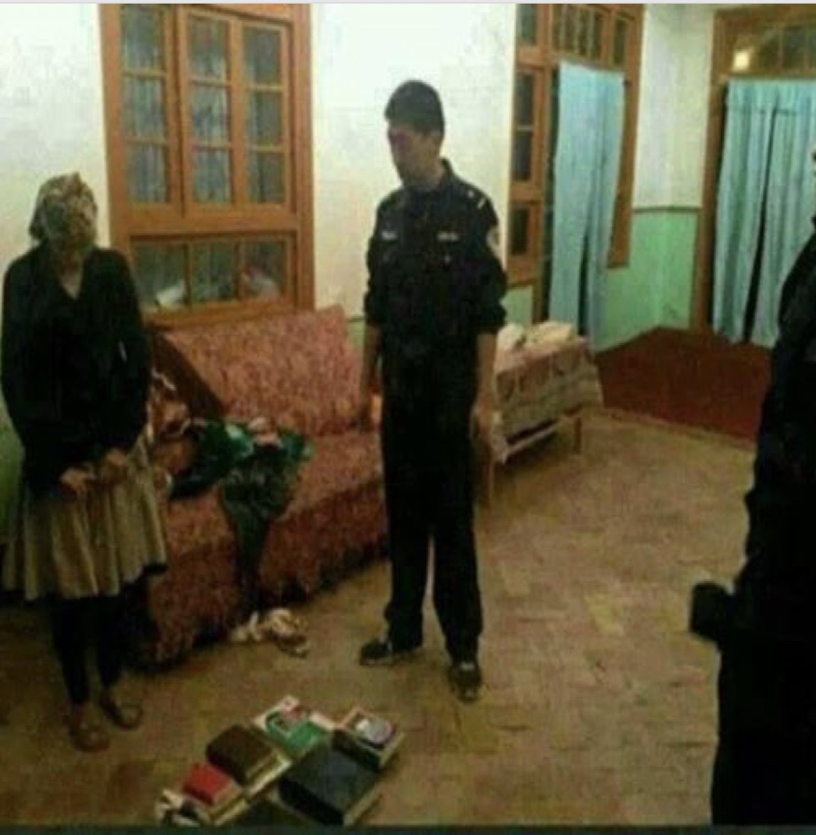 Berkin1884's tweet photo. China calls this “re-education“, forcing muslims to eat pork, drink alcohol, raping them, changing their religion and torturing them. where are the human beings rights? 
#China_is_terrorist #China_kills_Muslims 
#الصِّين_بلد_إرهابي https://t.co/nQyz2KeRB1