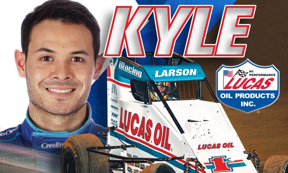 NASCARonUSA's tweet photo. .@KyleLarsonRacin roars to big win in #GatewayDirtNationals finals https://t.co/uw8R2SFs3O https://t.co/6RmxTydQLn