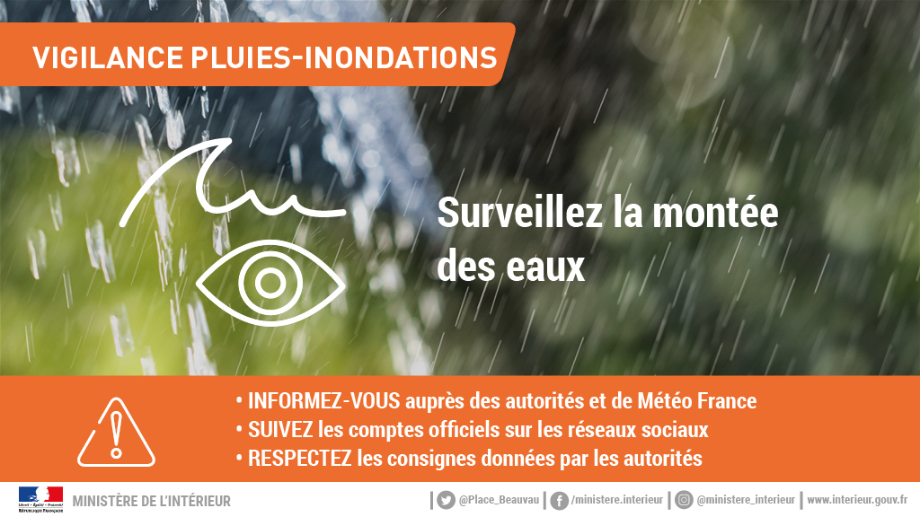 Prefet2B's tweet photo. #Meteo2B @VigiMeteoFrance 🟧 Pluie-Inondation en cours - Cumuls importants de précipitations relevés sur les reliefs
⚠️ Risques de débordement des cours d'eau
#Asco #Golo #Tavignano 
▶️ Suivez l'évolution sur : https://t.co/Q8LMJn2MHD https://t.co/oFN0NnCpRT