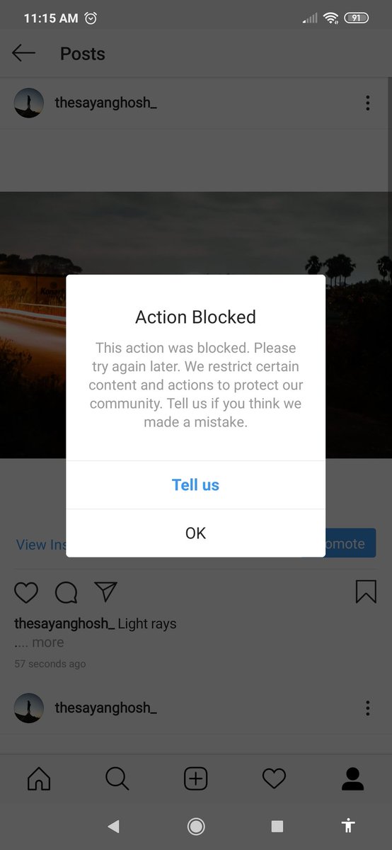 Instagram - as my each and every action is blocked I can't even like my own post and I can't even tag people. Earlier everything was possible.
I had to delete my account due to some reasons and after that I made another account and that was disabled by instagram whyyy?? Help me.