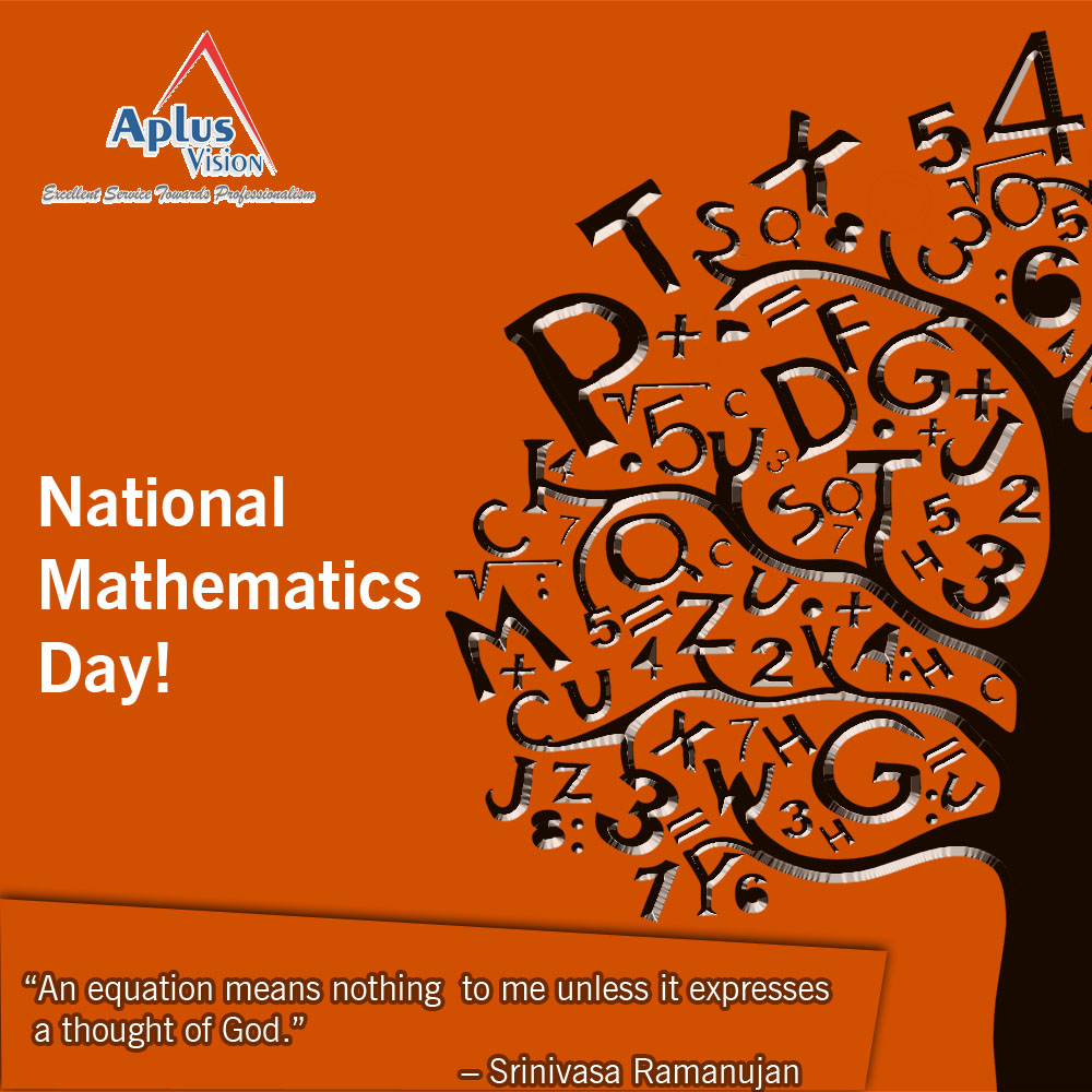 EducationAplus's tweet photo. India celebrates 22nd Dec every year as National Mathematics Day to honor the birthday of the great mathematician SRINIVASA RAMANUJAN.
#nationalmathematicsday #srinivasaramanujan #aplusvision #apluseducation https://t.co/che4mylRny