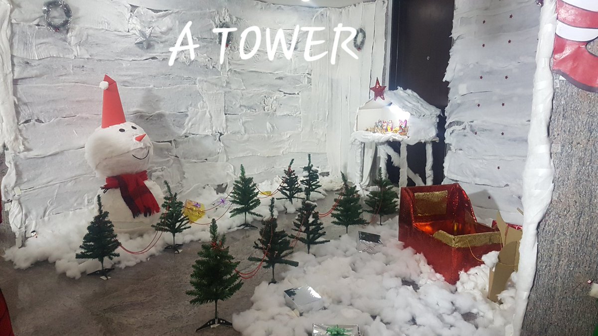 archvivekh's tweet photo. The Christmas celebrations in my apartments #Metrozone came as a pleasant surprise as I saw so many come forth and decorate lobbies and went carolling across A tower to U tower along with the judge and a bunch of kids. Spirit of humanity united us all. https://t.co/DCOg0Coio9