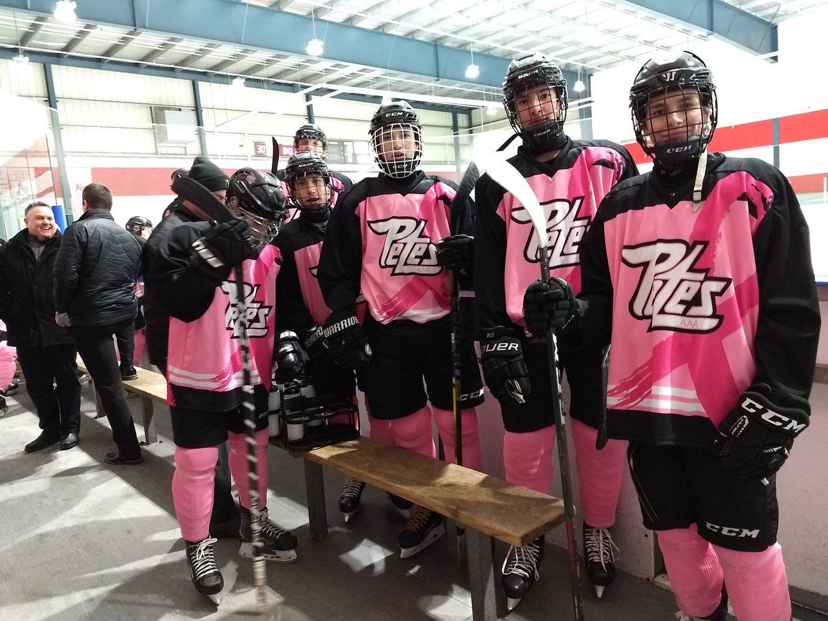 A win in our new Pink in the Rink jerseys! We'll wear 'em again on Jan 4 vs Markham Waxers at the Evinrude. <a href="/AAAMinorPetes/">Ptbo AAA Minor Petes</a> #PinkintheRink <a href="/PetesFightCanc/">Petes Pink in the Rink</a>
