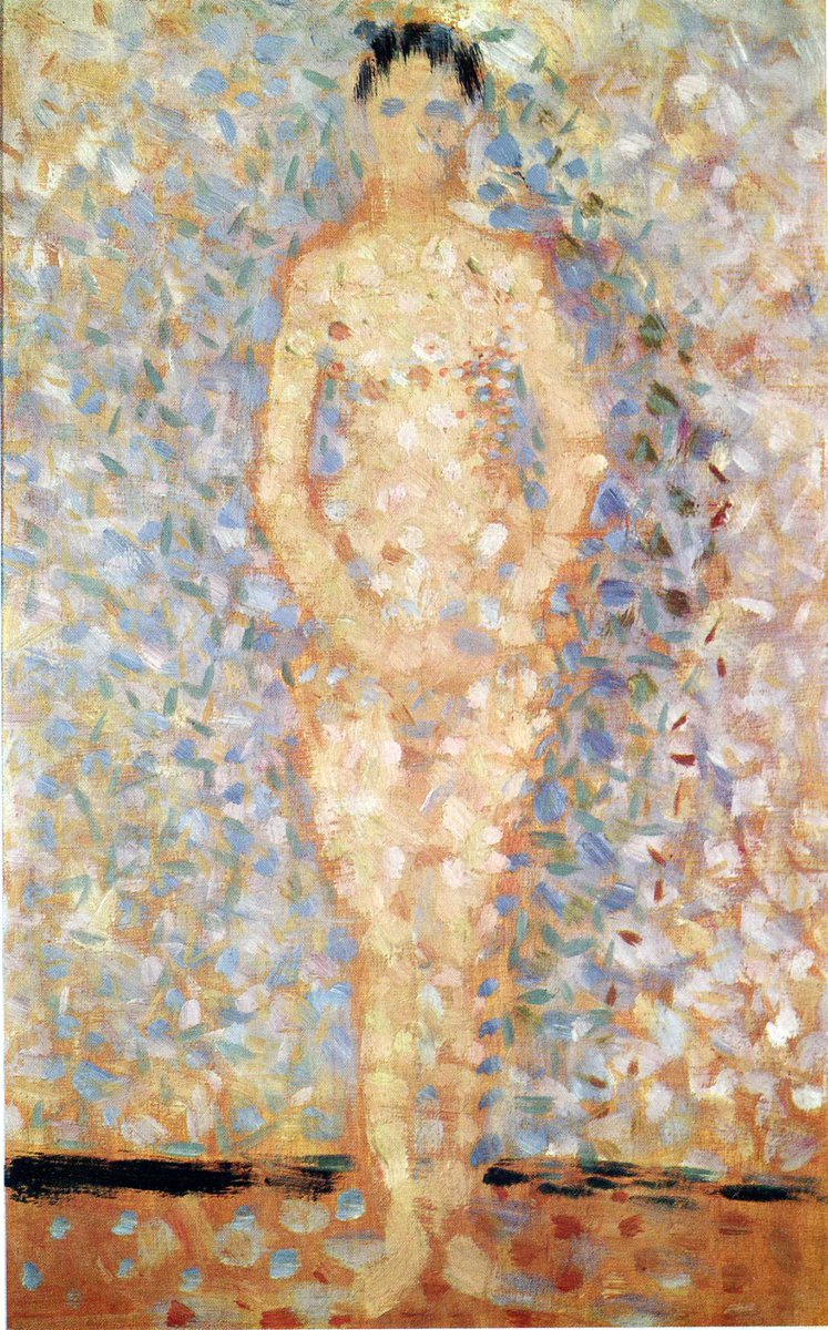 Standing Female Nude In A Blue Robe