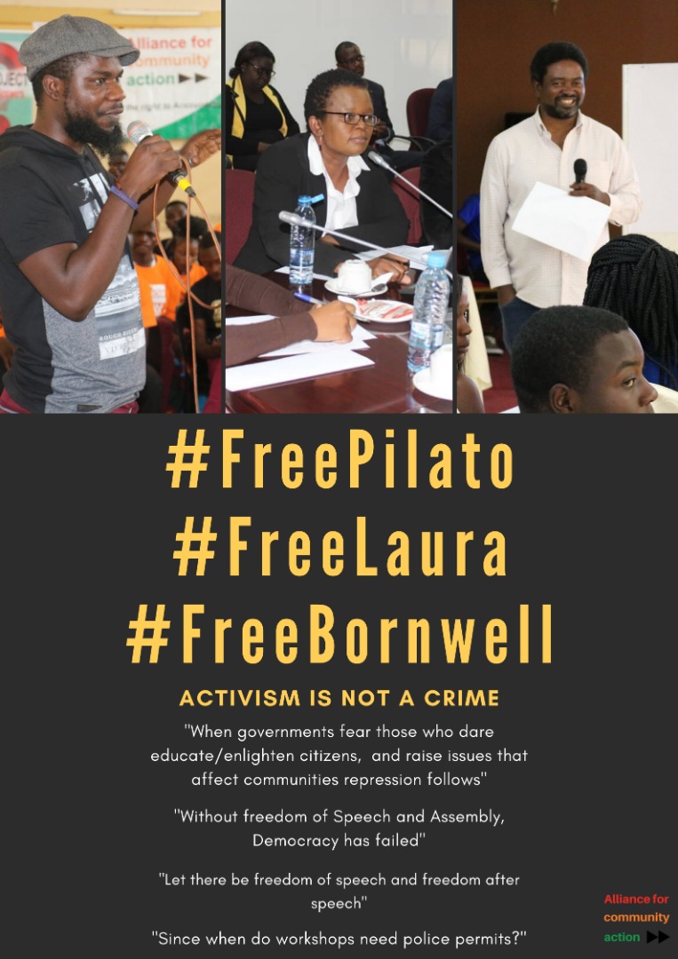 Its seemingly safer to organize young people to go and throw stones at a house of an opposition leader than to sit them down and educate them on their rights to hold elected officials accountable.
#FreePilato #FreeLaura #FreeBornwell
#ShrinkingCivicSpace #Zambia belongs to us all