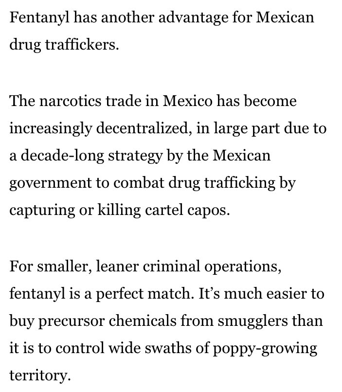 “The days of the the Mexican cartel as ‘a monolithic vertically structured criminal group’ are ending” https://www.google.com/amp/s/www.latimes.com/world/mexico-americas/la-fg-mexico-drugs-20190706-story.html%3f_amp=true