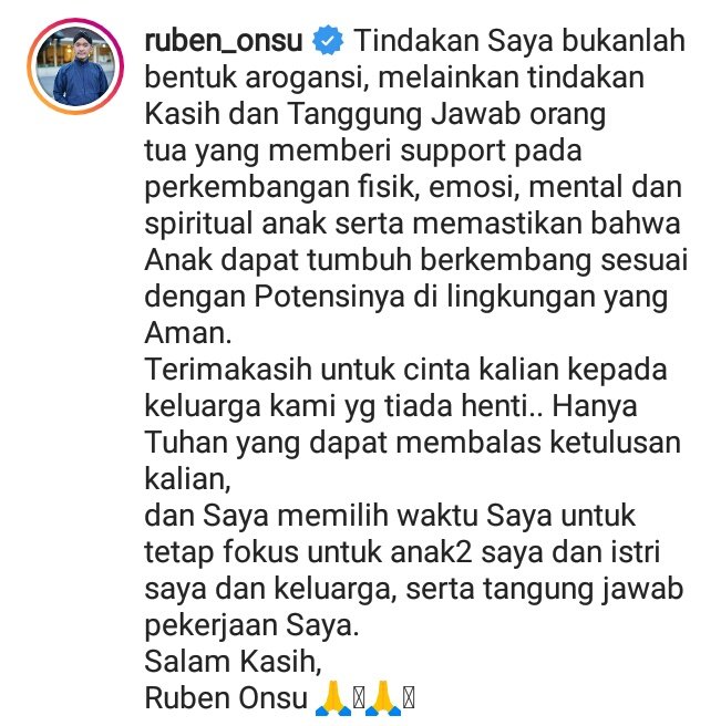 Still wanna blame this family? :') 
Oh c'mon, open your eyes and minds widely 😢
Who still questioned 'bout betrand peto putra onsu and his habit, 
You have to read it carefully!!!
❤️

#betrand #betrandpeto #betrandpetoputraonsu #rubenonsu #Sarwendah