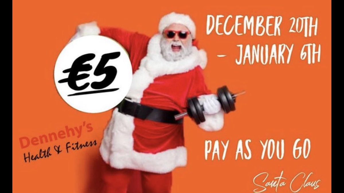 DennehysHandF's tweet photo. Home for Xmas?
Looking for a change of scenery for your training over the holidays?
Thinking of joining in January but want to try it out first?

We got you! 
 
€5 Pay As You Go up until January 6th. 

“Enjoy Your Health” https://t.co/aQ3z5c8xDJ