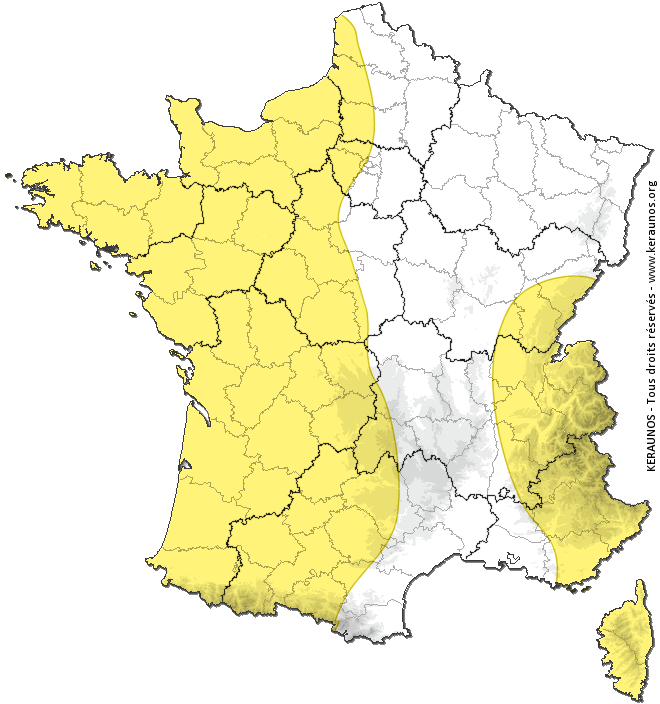 ChasingLive's tweet image. ⚠ Ce dimanche : Traîne active @KeraunosObs keraunos.org/previsions/pre…