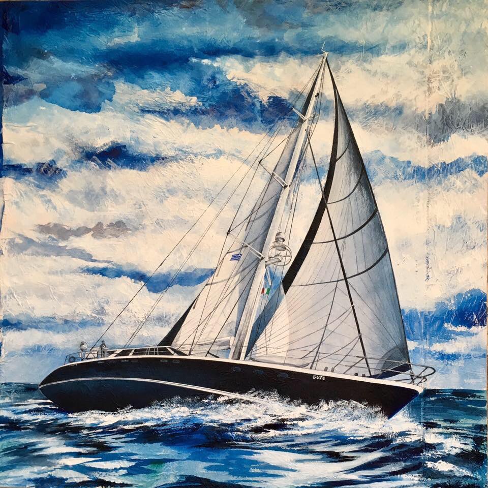 EuGi1974's tweet photo. Ringrazio la Dottoressa Marcella Curcio per ospitarmi nella sua splendida Galleria d’Arte Moderna a Noli. #Noli #MarcellaCurcio #Galleriadarte #Mare #Liguria #dipinti #barcheavela https://t.co/Jd7wBwtYfI