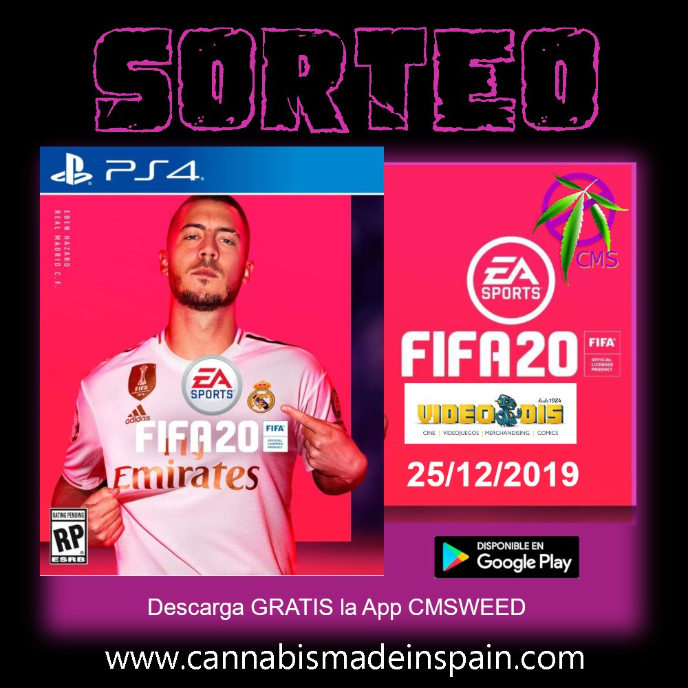 cmsweed's tweet photo. Sorteo #fifa2020 para #ps4 en la App CMSWEED. 
Patrocinador Videodis.

#Videodis #Valdemoro #Valdemoro #videojuegos #aplicaciones #android #cmsweed #appcmsweed #autocultivo #growshop 

Descargala gratis en nuestro perfil .😉👌📲

https://t.co/zqG9ZJB3In https://t.co/eIb5jlQwoR