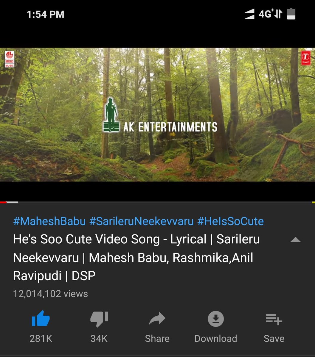 RevanthTi's tweet photo. 12 Million Views for #HeIsSoCute
👉https://t.co/NqFqhPZGBF
#HeIsSoCute #MaSSMB #MassMBMondays #SLNThirdSingle #SarileruNeekevvaru
✳️ Do Follow @SSMBFCKKD_CELB ✳️ https://t.co/NG2Vg3Hemb
