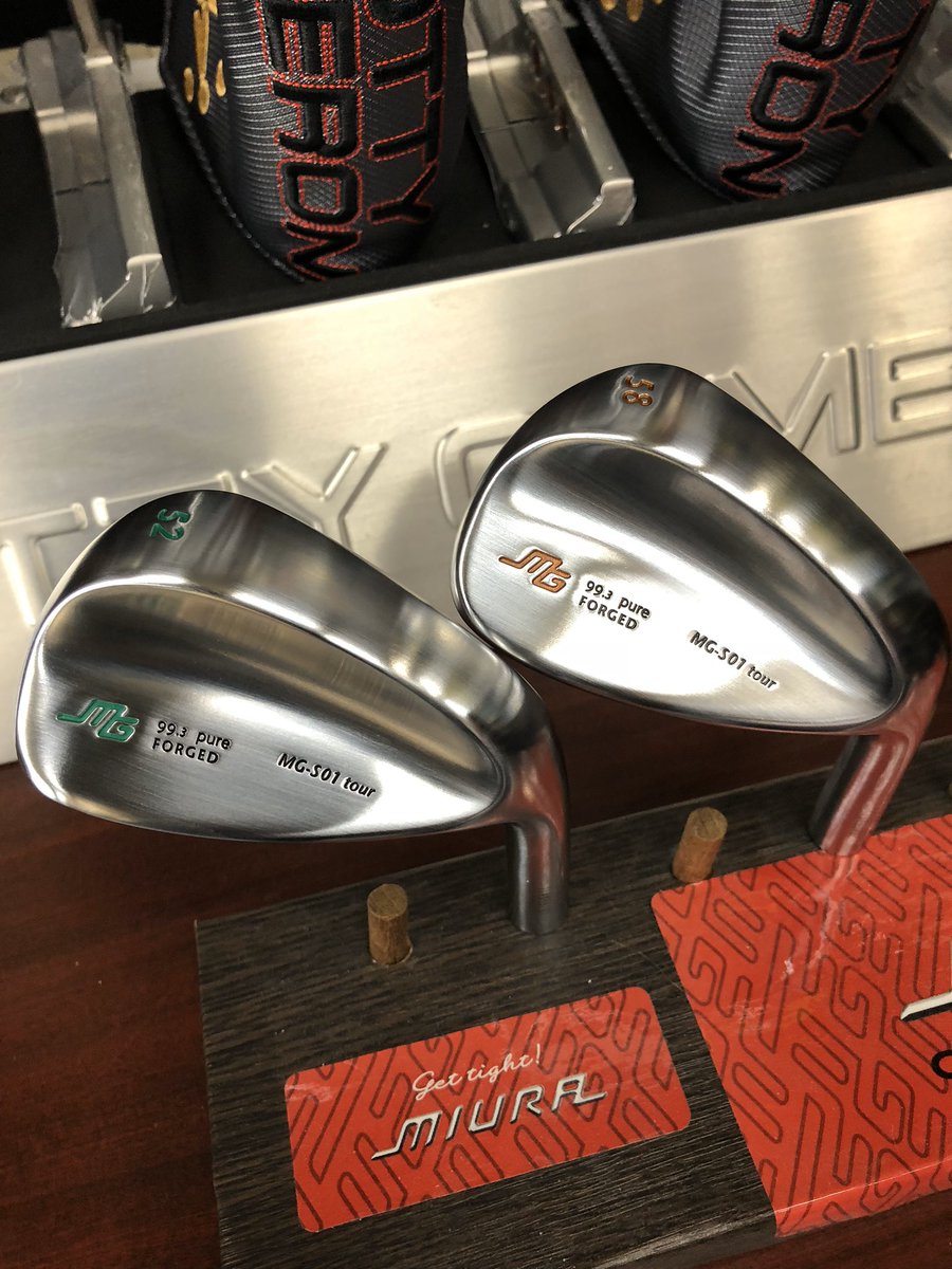 spinlinegolf's tweet photo. 本日も😊😊😊MG-S01 tour
純度99.3％という貴重な純鉄を鍛造したウエッジ　ボールとヘッドの接触時間が長くボールをヘッドに乗せながら運ぶ純鉄
#スピンラインゴルフ
#三浦技研
#三浦ウェッジ
#純鉄ウェッジ
#神の手
#姫路アイアン
#兵庫県三木市
#三木市
#純鉄
#mgs01tour
#spinlinegolf　
#spinline https://t.co/1ZRSXq9tXe