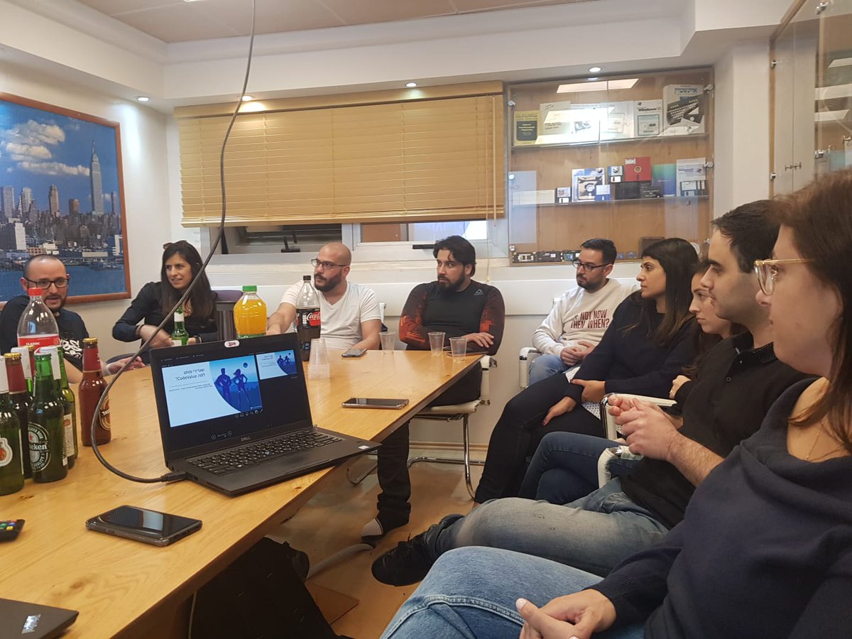 CodeValue's tweet image. Last Thursday, "Brand Ambassadors" workshop at our Northern offices followed by a professional photo shoot by 
Eli Hadida (elihadida.com). what a joy!