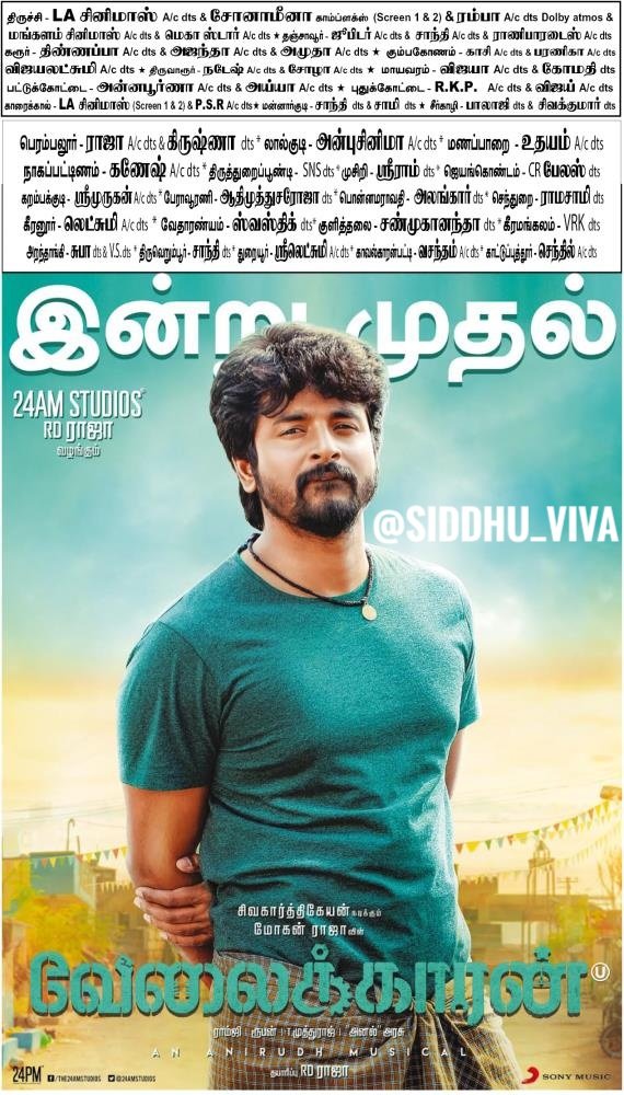 guruawesome's tweet photo. #OnThisDay #22Dec17
📽️ Release of #Velaikkaran
#3YrsOfSensationalVelaikkaran | #Velaikkaran
#PrinceSk | @Siva_Kartikeyan
https://t.co/lD6quqUyAP