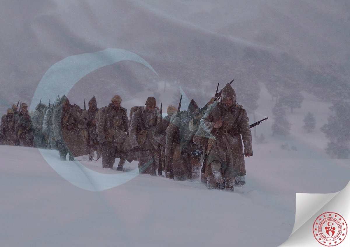 Sarıkamış’ın 105. yıl dönümünde geri dönmeyi hiç düşünmeden vatan için canlarını feda eden aziz şehitlerimizi rahmet ve minnetle anıyorum. #22Aralık1914 #Sarıkamış