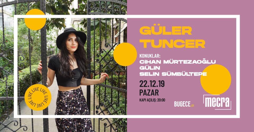 Bu Akşam✨

Kendine has hikayeleri olan şarkılarıyla, özlem duyduğumuz 90'lar ruhuna ustalıkla göz kırpan Güler Tuncer [mecra]'da.

Konukları ise Büyük Ev Ablukada'dan Gülin, aranjör, gitarist ve besteci  Cihan Mürtezaoğlu ve müzikal bir hikaye anlatıcısı Selin Sümbültepe oluyor.