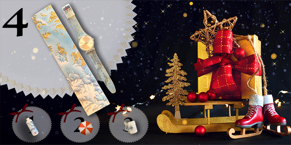 Jeden Advents-Sonntag gibt es was zu gewinnen! 🎁
Heutiger und letzter Gewinn: Uhr von <a href="/Swatch/">Swatch</a> im swisstopo-Design. Einfach Beitrag liken &amp; teilen und schon nehmen Sie an der Verlosung teil. Viel Glück!

Zu den Teilnahmebedingungen: bit.ly/2PAWU5f