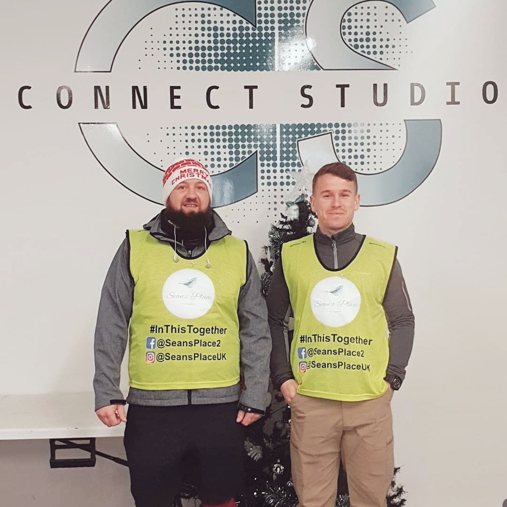 SeansPlace2's tweet photo. And they're off....good luck Tony and Tom we are so proud of you both 💙🚶‍♂️👏💙 #seansplacewinterwalk2019 #InThisTogether #70miles https://t.co/bfibvNEUAy