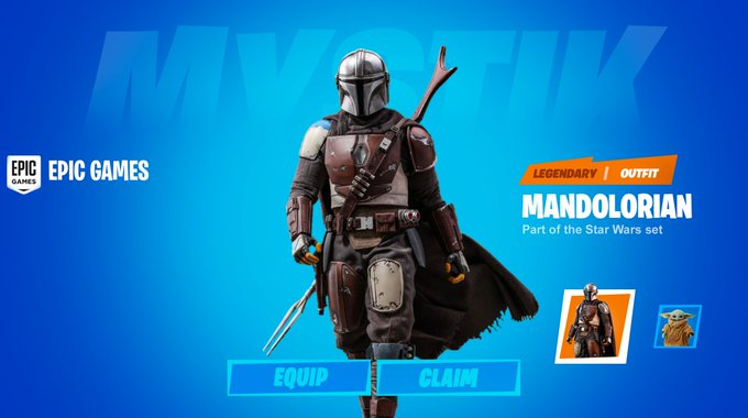 ItsNickeler's tweet photo. Concept | The Mandalorian has arrived. 

Here is your reward from the Star Wars Promotion! #FortniteXStarWars  #Fortnite #TheRiseOfSkywalker https://t.co/rwbXknEEfX
