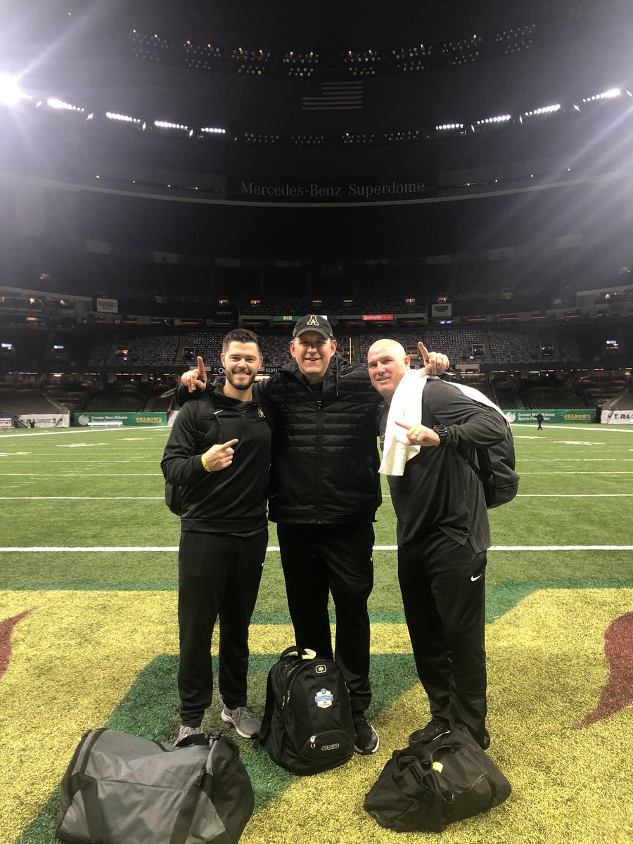 coach_sclark's tweet photo. Leaving the Big Easy 5-0 in Bowl Games.. Tradition lives here.. @appstatesports @AppState_FB https://t.co/0hHI0O6q9o
