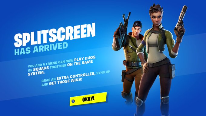 ItsNickeler's tweet photo. Two major issues that I really dislike about SplitScreen:

- Even with a headset, you still hear your teammate’s every move as loud as your own. Very confusing. 

- You can’t jump/deploy your glider on your own. You have to go with the leader whenever and wherever they go. https://t.co/Vn01bGF4hP