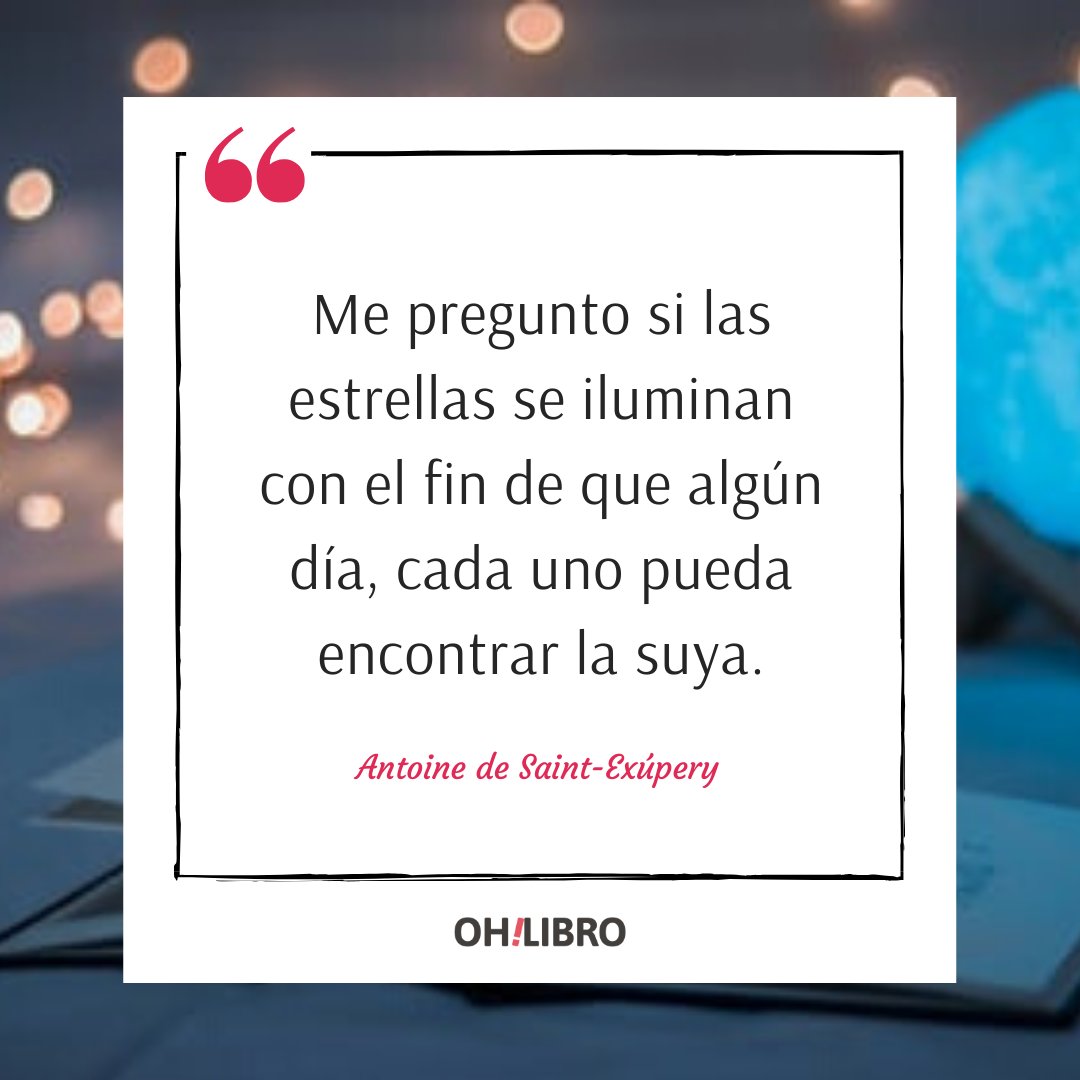 OhLibro's tweet image. ¿Quién no ha soñado con las reflexiones del Principito?

#FrasesOhLibro #AntoineDeSaintExupery #ElPrincipito #FelizDomingo