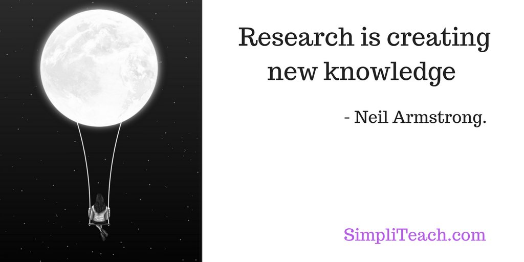 SimpliTeach's tweet photo. This is why #research is just SO demanding...you're creating knowledge. No wonder you're tired! #academic https://t.co/nBjG9ddOMq