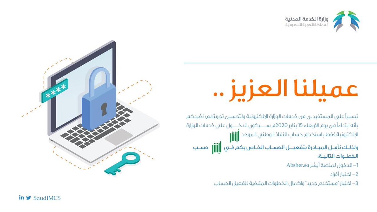 بياناتي النفاذ الوطني تحديث بيانات الخدمة المدنية