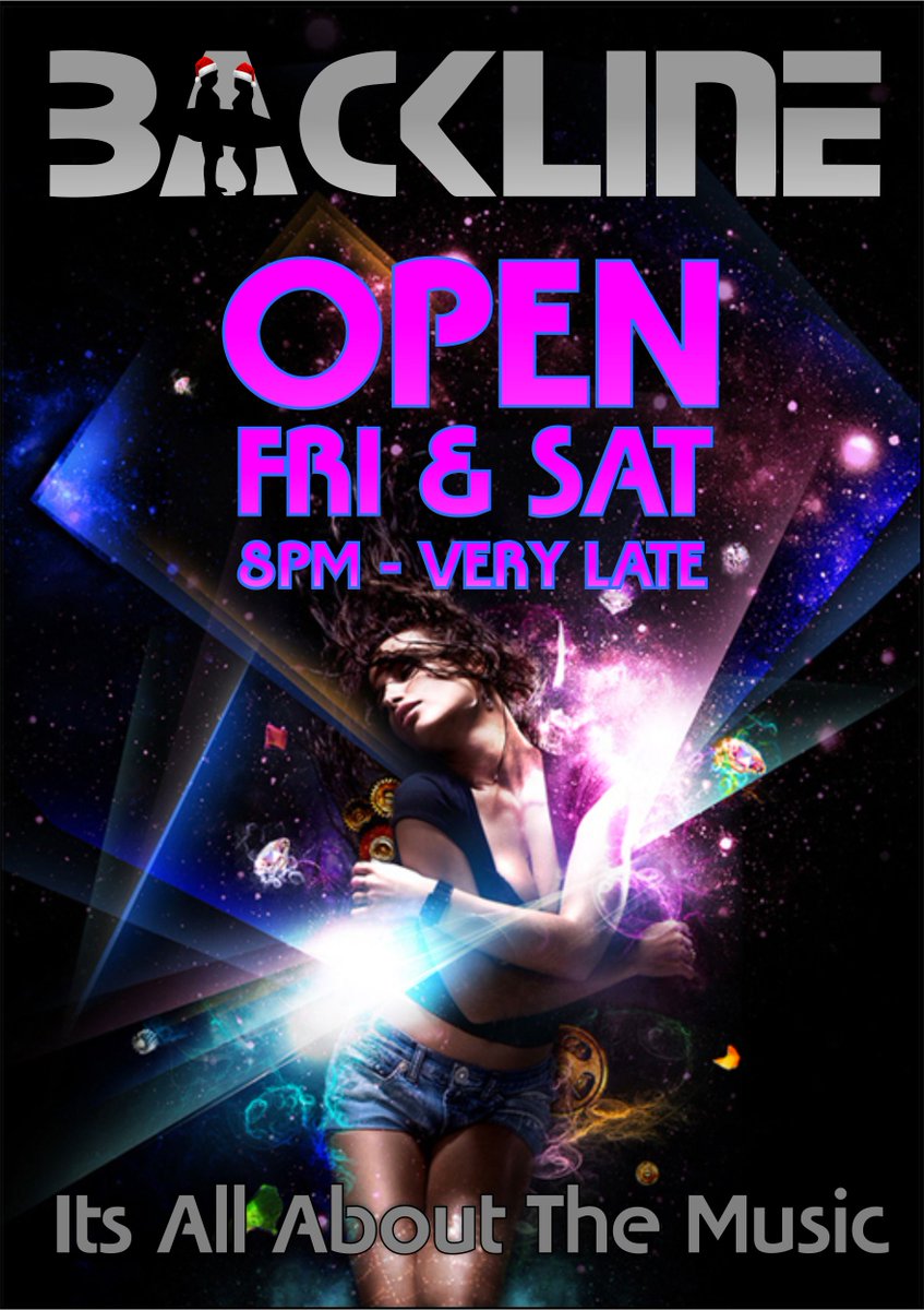 Happy Sunday PartyPeople!!! Backline Is Closed On Xmas Day, So No Foam Party This Wednesday, We Will Be Having One This Coming Saturday, awa Alexander Cole Friday Nite. More Details To Follow, Watch This Space....