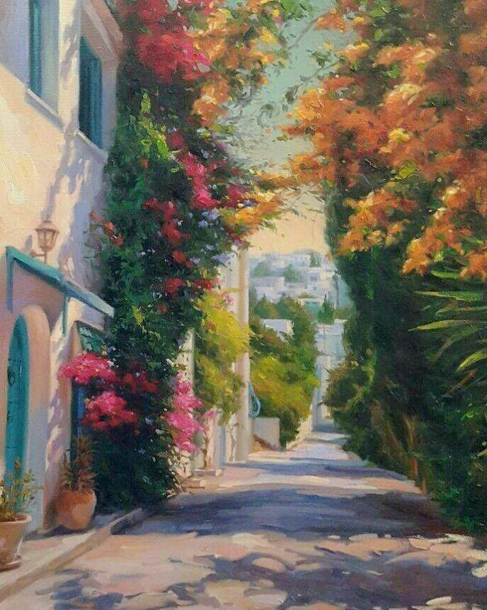 Tunisia as seen through the eyes of russian painter, Makhatch Magomedov.