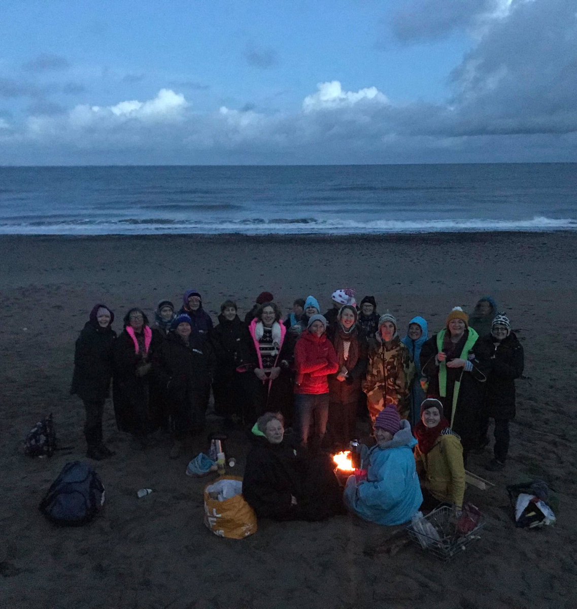 SpicerScience's tweet photo. @BBC6Music @StuartMaconie @themarkrad Thanks for the mentions this morning and for playing Matt Berry’s Solstice...here are The Ceredigion Bluetits after the swim at Tresaith, eating mince pies, croissants (no crisps unfortunately) and having not been eaten by sharks 🦈 https://t.co/Ij1FPcewFR