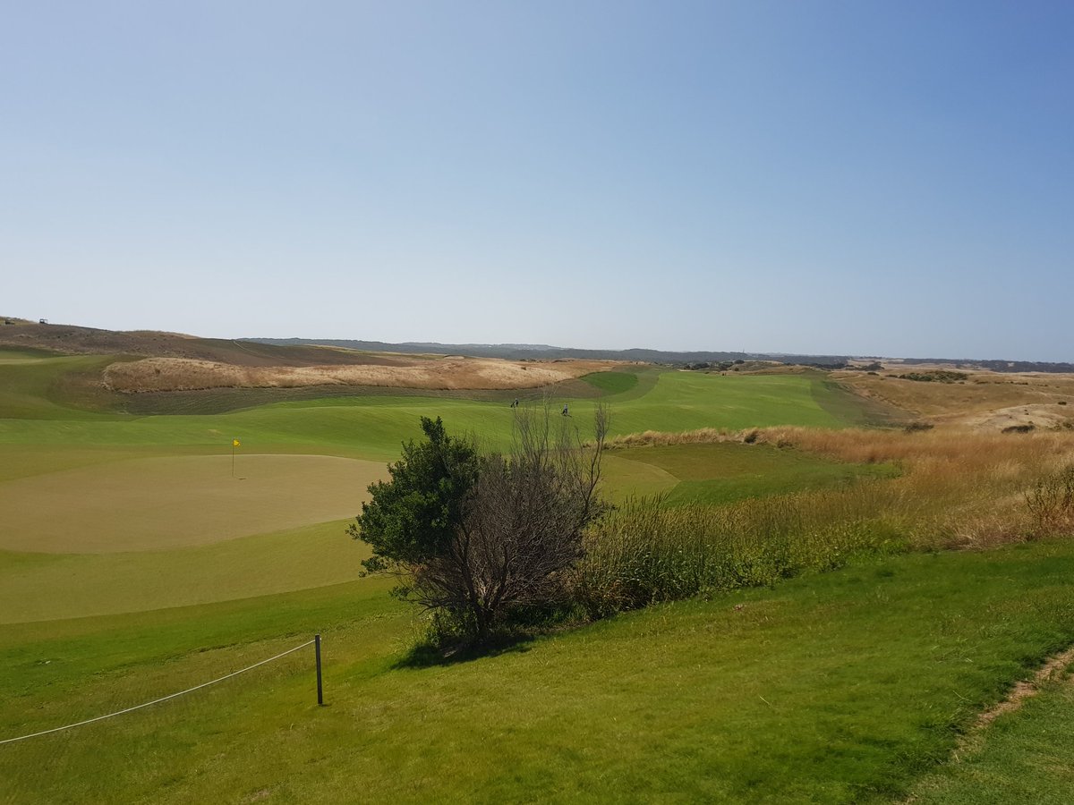 Played <a href="/TheNational1988/">The National</a> Gunnamatta course for the first time today! 
Dunes, slopes and short grass all play a huge part in making the course more member friendly yet still a challenge to a low marker from the black tees.
I reckon it's another instant Doak classic!