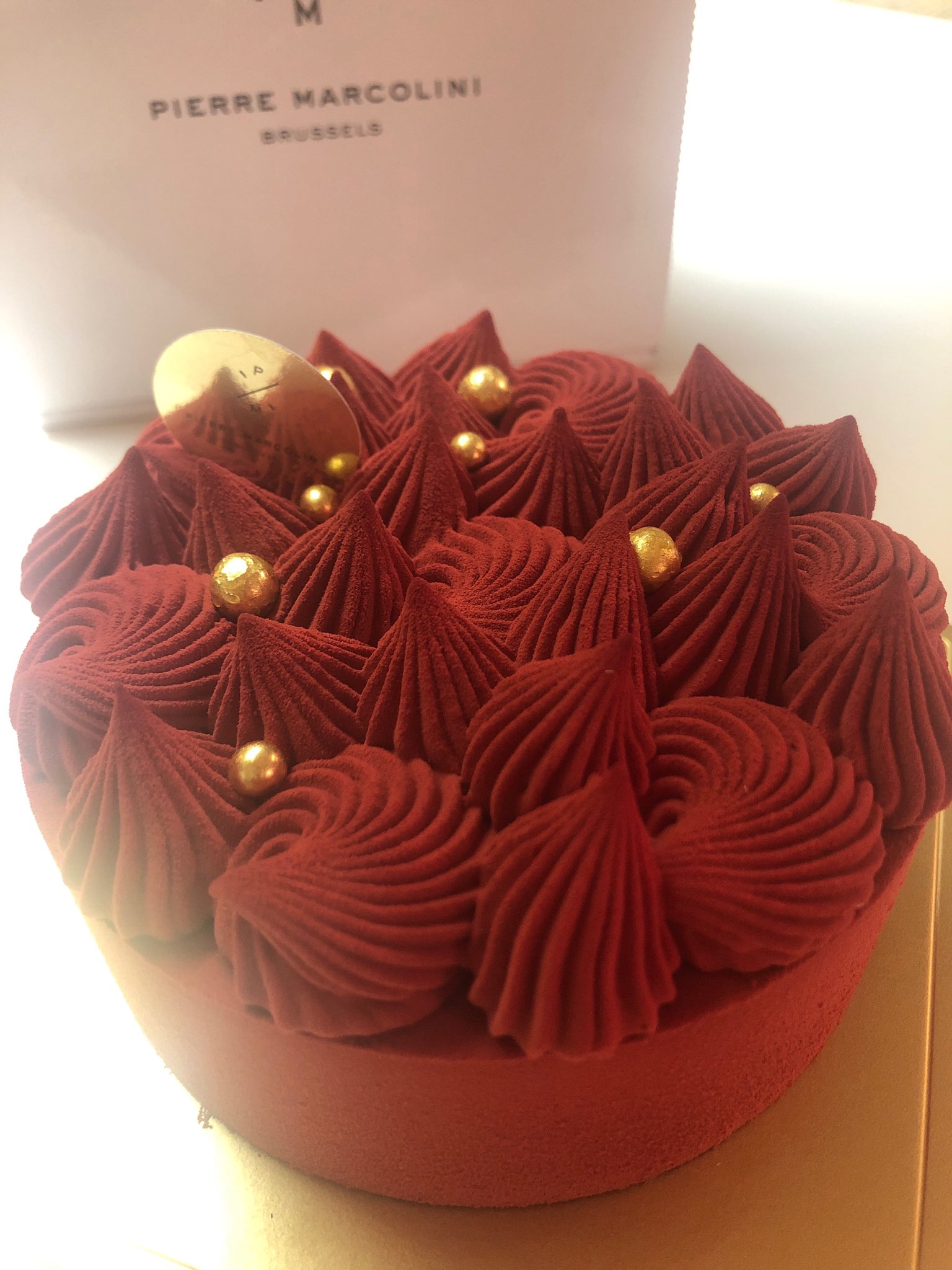 とりちょう على تويتر ピエールマルコリーニ 赤いクリスマスケーキは直径12cm この満足感は 生クリーム派よりも チョコレート好きにオススメ T Co 69chuopppi تويتر