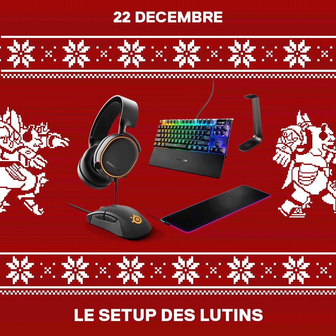 SteelSeriesFR's tweet photo. ⚠️ RDV SUR INSTAGRAM ET GAGNE TON #SETUP ⚠️
🎁 Dimanche 22 Décembre 📆Ouvre la fenêtre de ton calendrier de l’avent et tente de remporter le setup des lutins : un #Arctis5 + une #Rival310 + un #Apex7TKL + un #QcKPrismCloth et un support de casque🤩
👉🏻 https://t.co/WCFtI0K9oD https://t.co/HTW2bTgUhQ