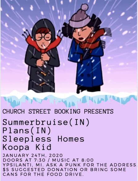 HomesSleepless's tweet photo. SECOND SHOW OF THE YEAR. LETS SET IT OFF.

On January 24th we are playing an amazing show for a great cause! Bring your canned goods and help donate to the food drive. We are so happy to be apart if this amazing event and cannot wait to see you there.

DM for the address punks ❤️ https://t.co/XKSVN87G3R