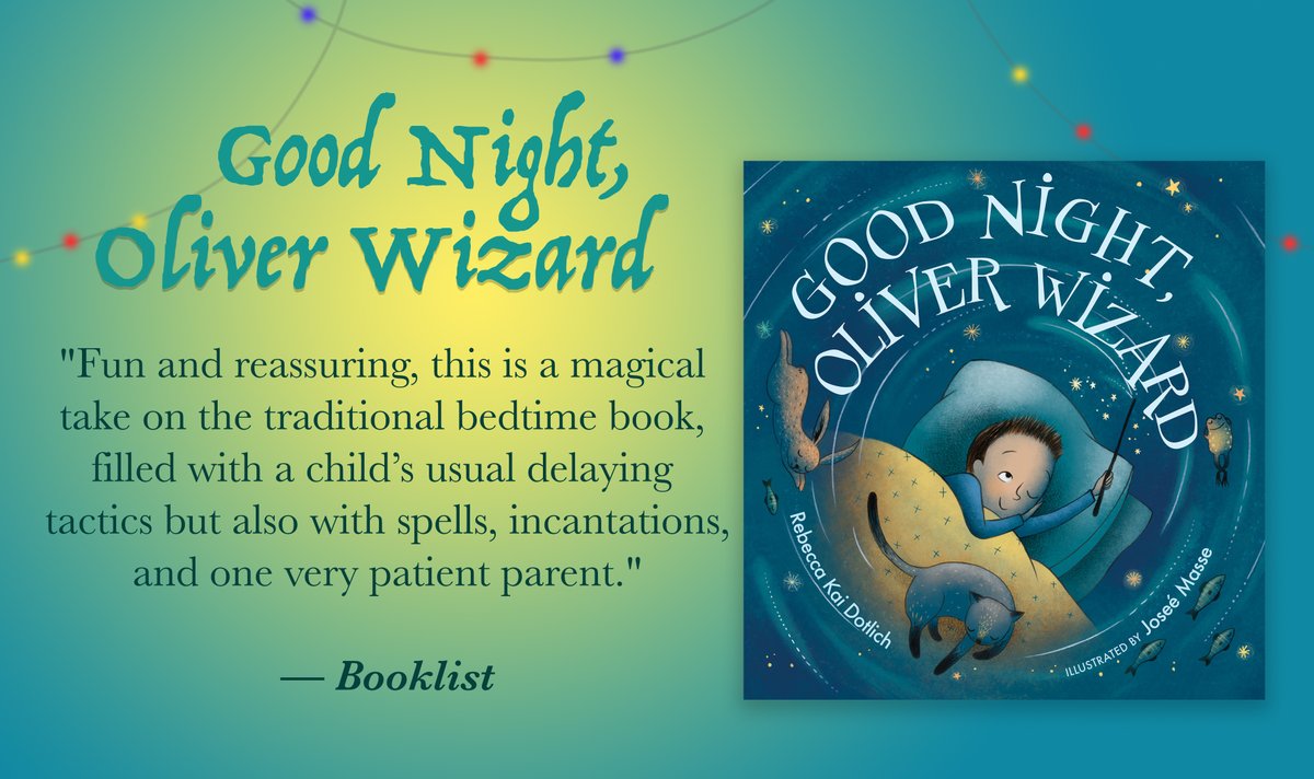 astrakidsbooks's tweet photo. On the ninth day of pre-Christmas, BMK recommends to you: GOOD NIGHT, OLIVER WIZARD by @rebeccakai and @joseemasse!  In this charming picture book, Oliver Wizard learns to overcome his fear of nighttime fears with a little imagination! 🛏️✨ #kidlit https://t.co/biIU1oN6aQ