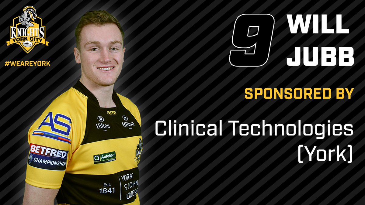 YorkRLFC's tweet photo. Hooker @will_jubb will go into his second full season as a Knights after a strong showing in 2019 and will expect to pass a half-century of appearances for the club next season. He will be sponsored by Clinical Technologies (York) for 2020.

#WeAreYork⚔ https://t.co/PPA01cHbz1