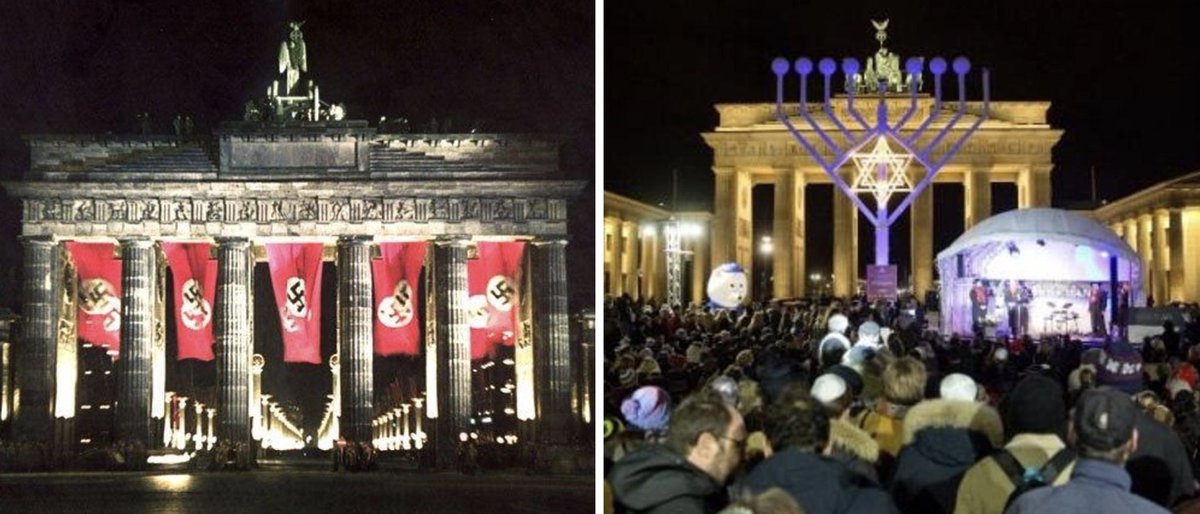 itzikr's tweet photo. Berlin, then vs today,
The light will always win the darkness.
Always.
#Chanukah https://t.co/6pN2IWjjMf