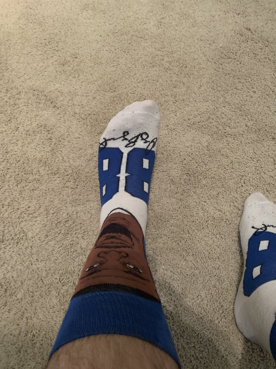 Had to wear my <a href="/DezBryant/">Dez Bryant</a> socks to church this morning. #gameday #cowboys #nfceast