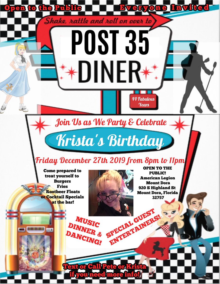 PUBLIC PARTY to help out our veterans! Come celebrate with us!! #birthdaygirl #birthdayparty  <a href="/MountDoraBuzz/">Mount Dora Buzz</a> <a href="/MountDoraNews/">Mount Dora News</a> <a href="/MountDoraSoapCo/">Mount Dora Soap Co.</a> <a href="/melissademarco/">MountDoraCitizen</a> <a href="/MountDoraPolice/">Mount Dora Police Department</a> <a href="/mountdoracandy/">Mount Dora Confectionary</a> @MountDoraEagles @MountDoraBnB