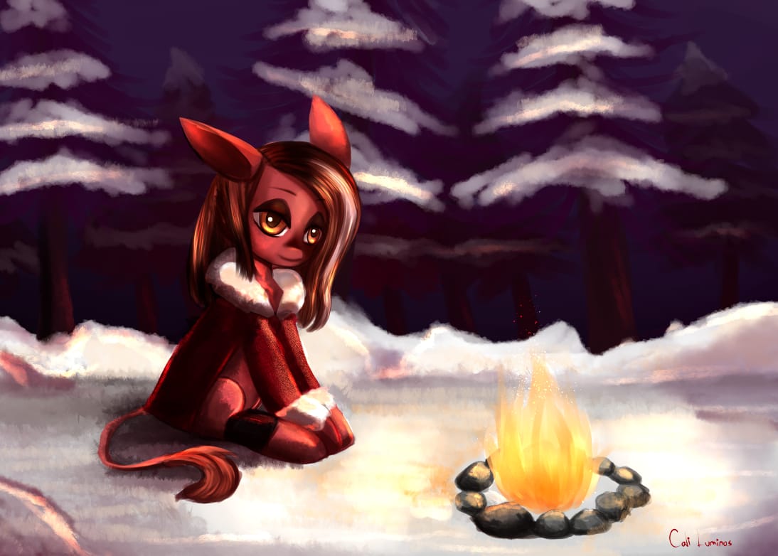 CaliLuminos's tweet photo. Dibujo que le dedique a @NulmesGloom como regalo de navidad 🎅
#calipona #pony #PonyFandom #ocpony #drawing #artedigital #gift #navidad https://t.co/XokeWMTIne