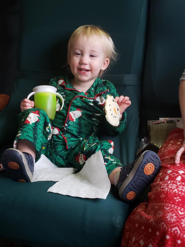 Ollie is loving this train ride! #BVPolarExpress Rudolph 46