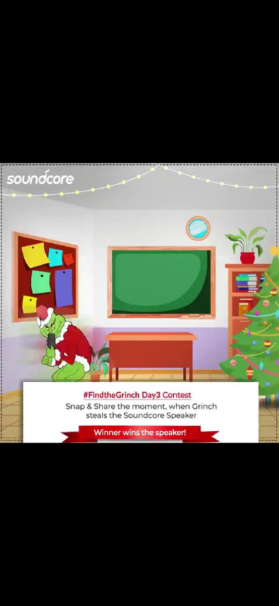diva_tulipss's tweet photo. @SoundcoreIndia Caught the Grinch while stealing the Soundcore Speaker ๐ข
#FindtheGrinch
#ChristmasContest #ContestTime
@SoundcoreIndia
@Smiley_Bharati
@friends4_eve
@imPalak18
@koljemes
@Alpesh_2308
@snow_man_14
@GauravP26479152
@selvi36774663
@sengodan4 https://t.co/AhIoPRiwm8