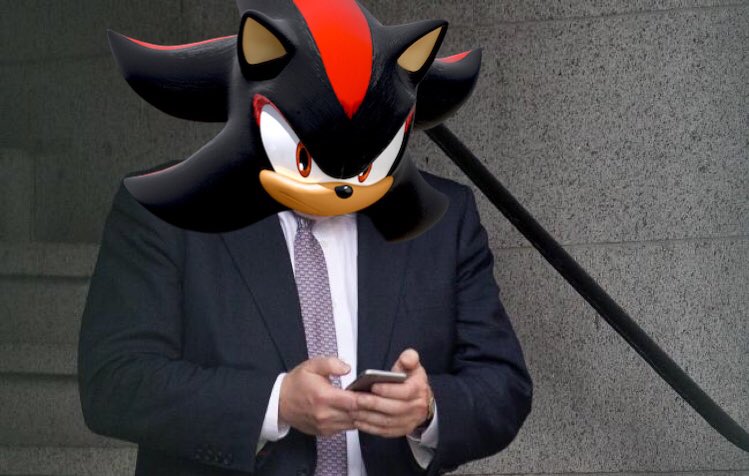 Shadow The Hedgehog trying to concoct a ‘viral’ tweet via the ‘Scottish Twitter’ Ponzi Scheme.